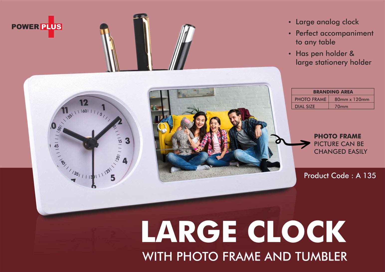 Large clock with photo frame and tumbler | Branding included
MOQ 300 pcs