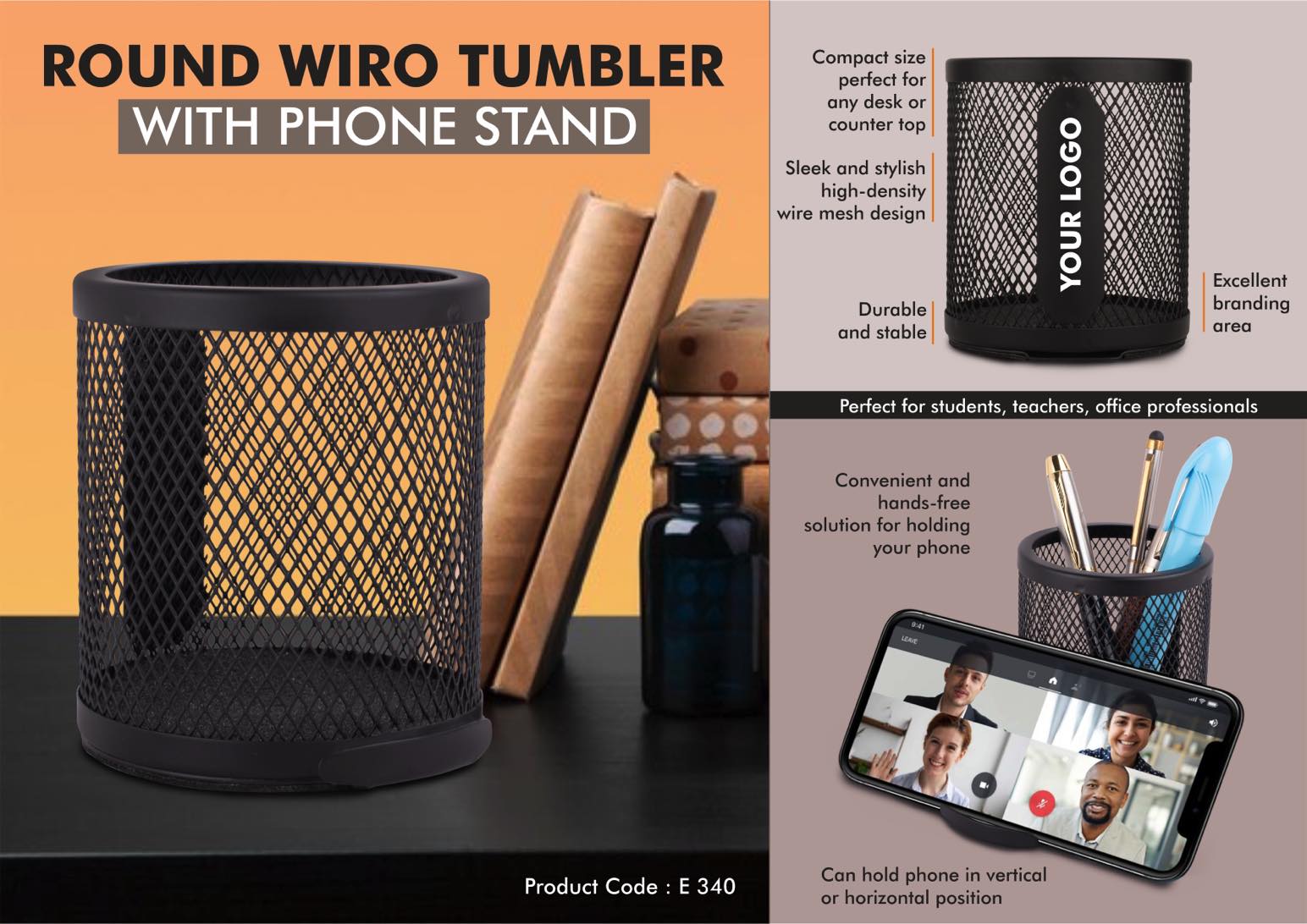 Round Wiro tumbler with Slide-out Phone Stand -
https://youtu.be/WMpb_Dpbv6M