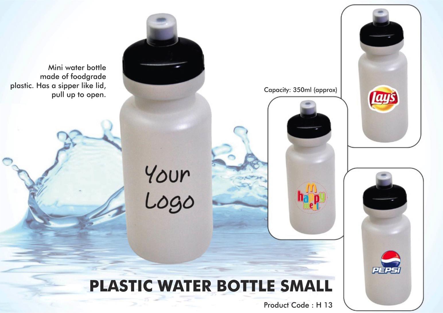 Plastic Water Bottle Small